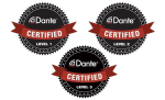certification Dante Level 1 - 3